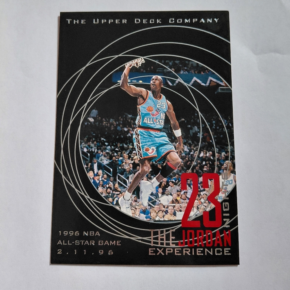 Upper Deck Michael Jordan Experience Card - Black and Red